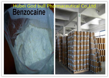 China CAS 94-09-7 lokales betäubendes Pulver-weißes kristallenes Benzocain für Schmerzmittel fournisseur